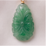 Baroque Pearl and Carved Jade Drop Earrings - 图片 7