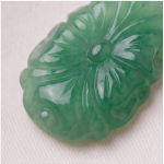 Baroque Pearl and Carved Jade Drop Earrings - 图片 3