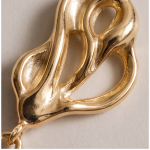 Oval Jade Drop Earrings with Gold Knot Top - 图片 9
