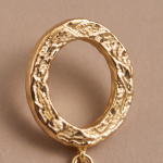 Jade Teardrop Earrings with Textured Gold Ring - 图片 6