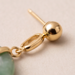 Petite Jade Donut Drop Earrings - 图片 9