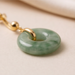 Petite Jade Donut Drop Earrings - 图片 7
