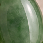 Oval Jade Drop Earrings with Brilliant Stud Top - 图片 8