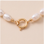 Carved Jade Coin Pendant Necklace on Freshwater Pearls - 图片 7