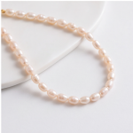 Pear-Shaped Jade Drop Pendant on Freshwater Pearl Necklace - 图片 6