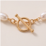 Jade Donut Pendant Necklace with Freshwater Pearls and Toggle Clasp - 图片 8