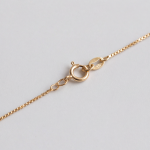 Single Jade Bead Necklace on Fine Gold Box Chain - 图片 7