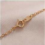Carved Jade Gourd Pendant Necklace with Pearl Accents in Gold Tone - Image 10