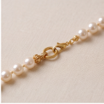 Carved Jade Medallion Double-Strand Pearl Necklace with Fringe Drops - 图片 9