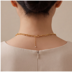 Carved Jade Teardrop Pendant Necklace with Floral Relief and Pearls - 图片 8