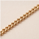 Tapered Green Jade Bar Pendant on Gold-Plated Curb Chain - 图片 10
