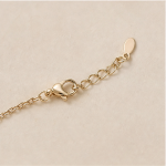 Jade Donut Chain Bracelet with Bezel-Set Cubic Zirconia in Gold Tone - Image 9