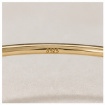 Twin Green Aventurine Cabochon Open Cuff in Gold-Plated Sterling Silver - Image 9