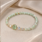 Jade Tube and Faceted Crystal Bead Bracelet - 图片 3