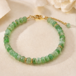 Green Aventurine Rondelle Bead Bracelet - 图片 3