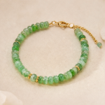 Green Aventurine Rondelle Bead Bracelet