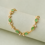 Gold-plated brass with green aventurine - 图片 3