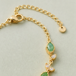 Gold-plated brass with green aventurine - 图片 7