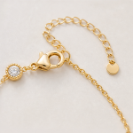Dark Green Clover Chain Bracelet in Gold Tone - 图片 9