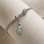 Jade Gourd Charm Bracelet in Sterling Silver - 图片 7