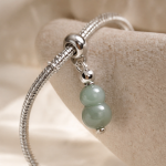 Jade Gourd Charm Bracelet in Sterling Silver - 图片 3