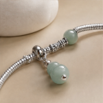 Jade Gourd Charm Bracelet in Sterling Silver - 图片 8