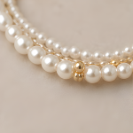 Green Jade Bar and Pearl Bracelet with Pearl Drop - 图片 6