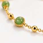 Multi-Station Green Aventurine and Gold Bead Bracelet - 图片 6