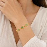 Multi-Station Green Aventurine and Gold Bead Bracelet - 图片 5