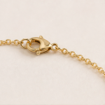 Round Green Jade Cabochon Bracelet in Beaded Bezel, Gold Tone - 图片 7