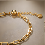 Emerald-Cut Jade Paperclip Chain Bracelet - 图片 5